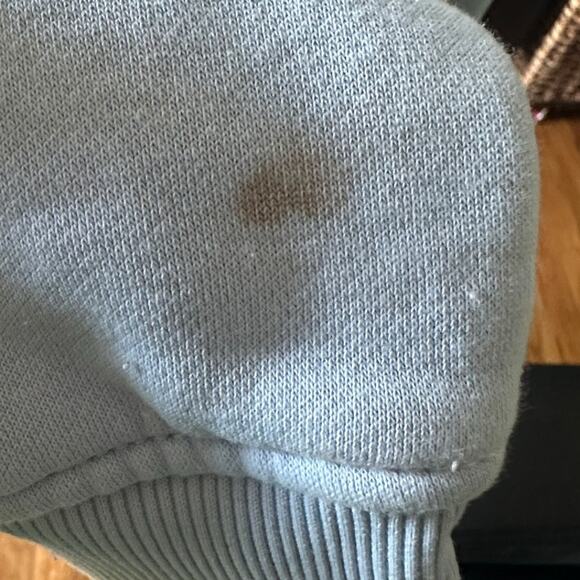 Carhartt Women’s Light Blue Graphic Hoodie | Relaxed Fit | Logo Sleeve - Picture 8 of 13